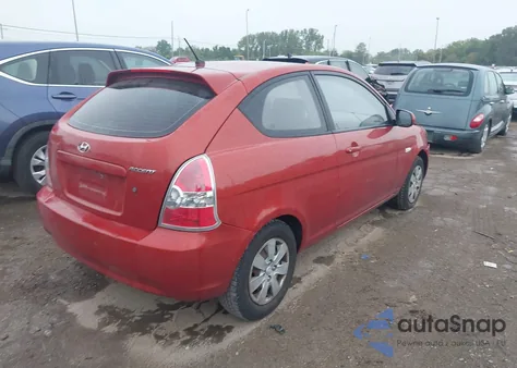 2010 Hyundai Accent Gs z USA, uszkodzony, nr VIN KMHCM3ACXAU182176